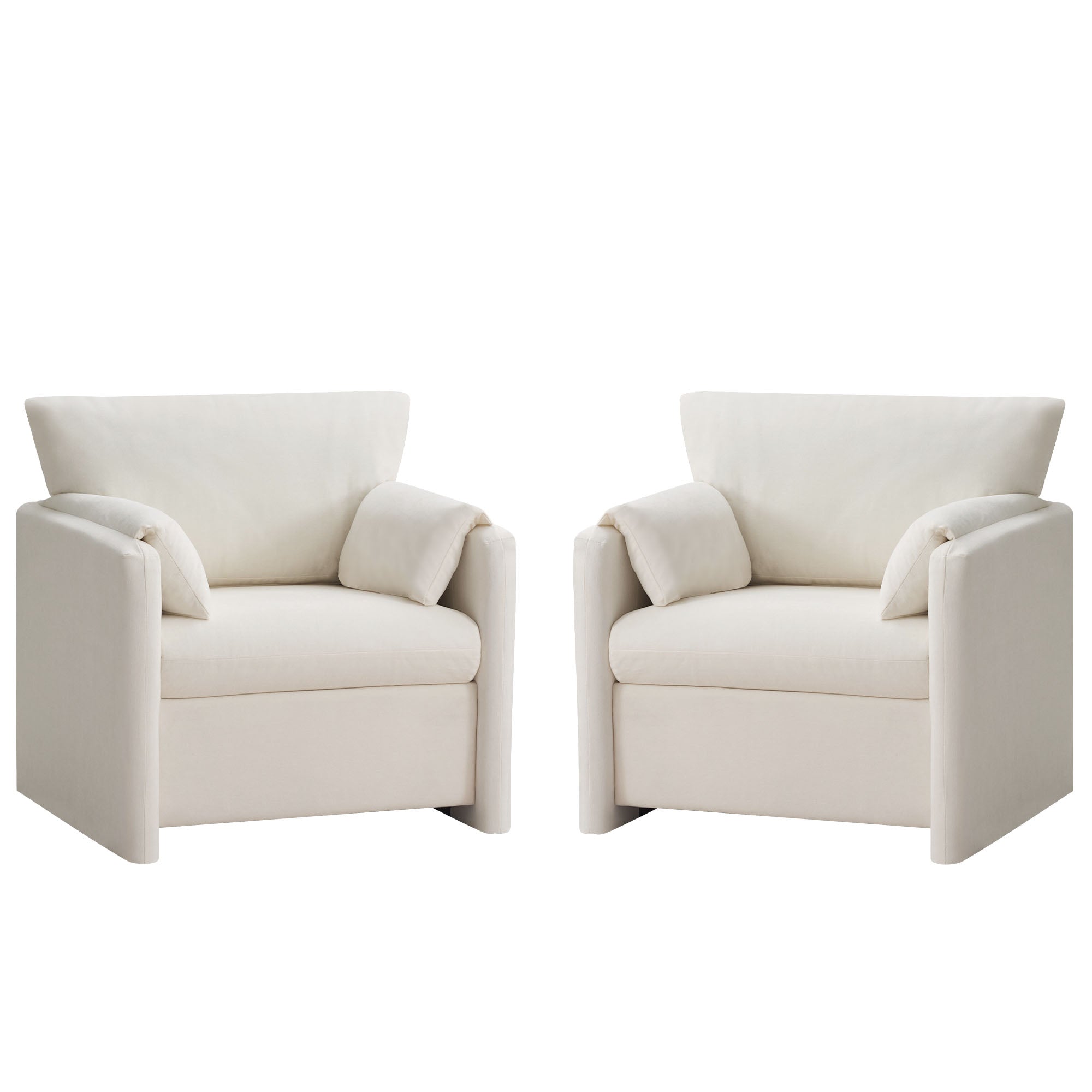 Oversized Accent Chair for Living Room，Beige