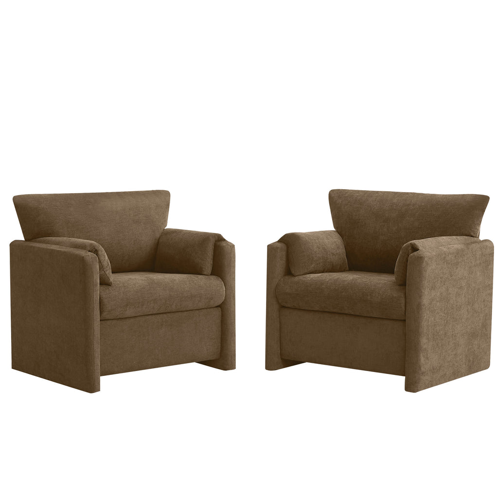 Oversized Accent Chair for Living Room，Brown