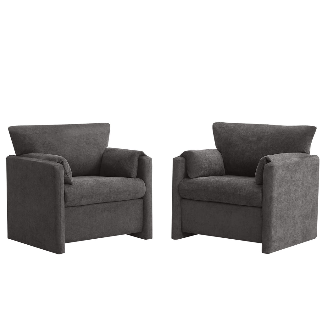 Oversized Accent Chair for Living Room，Dark Gray