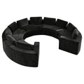Curved Compression Sectional Couch，10 Seater，Black