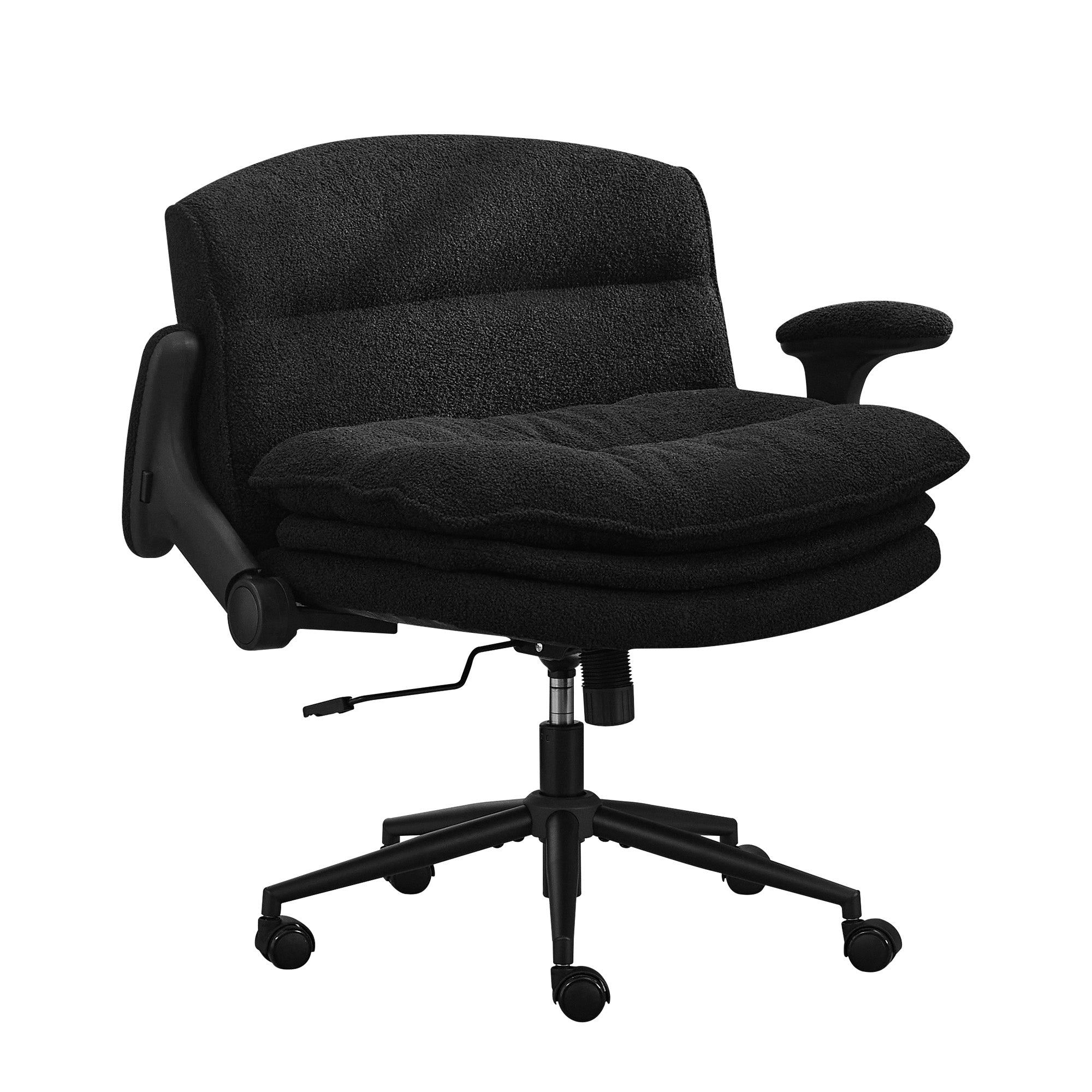 Criss Cross Chair with Flip-up Arms，Black