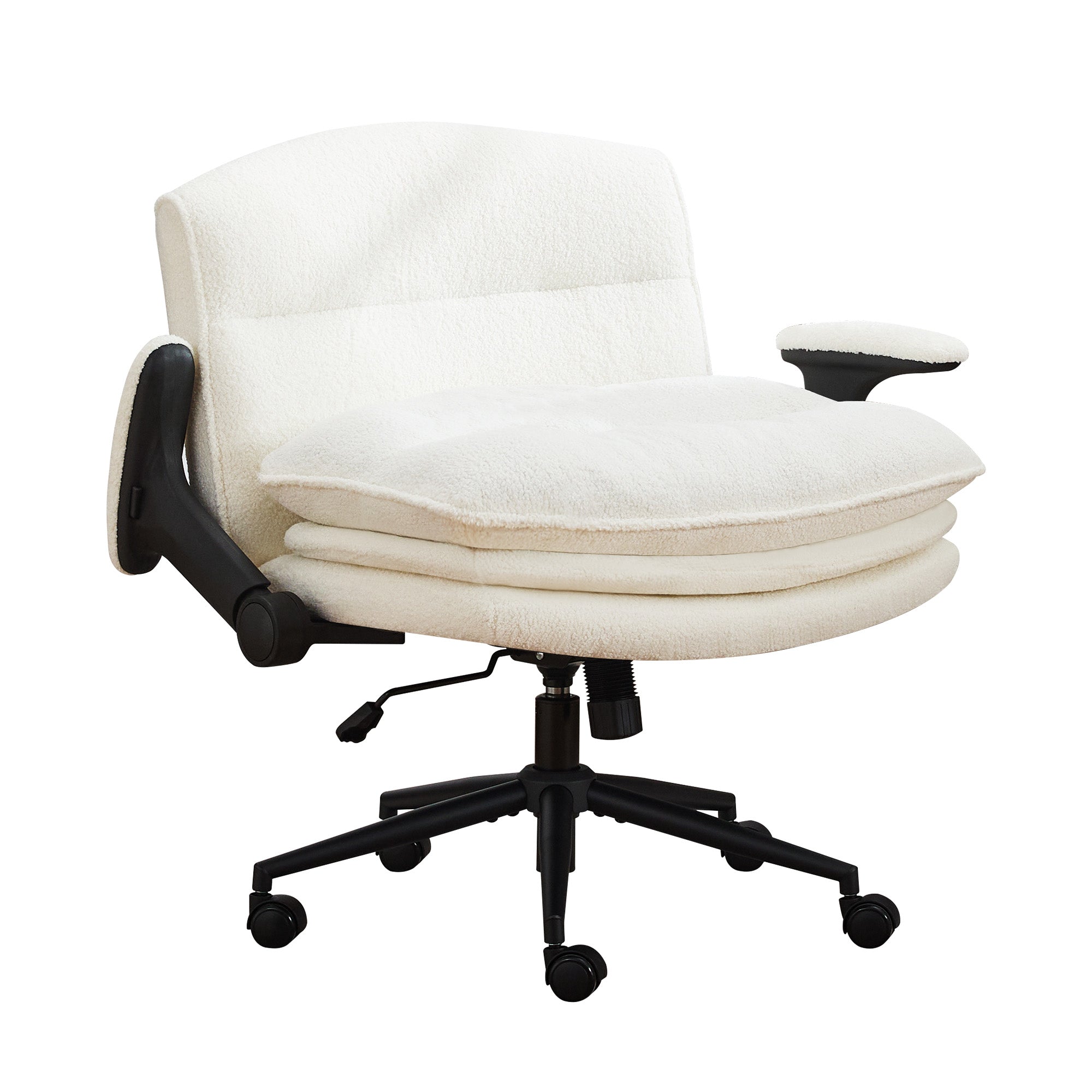 Criss Cross Chair with Flip-up Arms，Beige