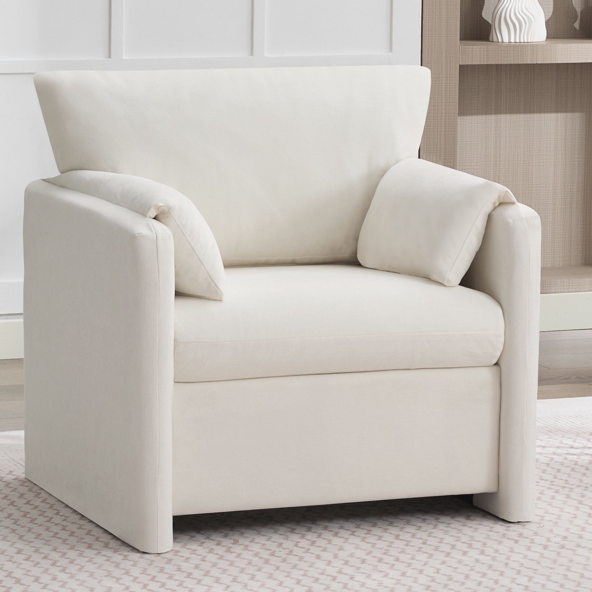 Oversized Accent Chair for Living Room，Beige