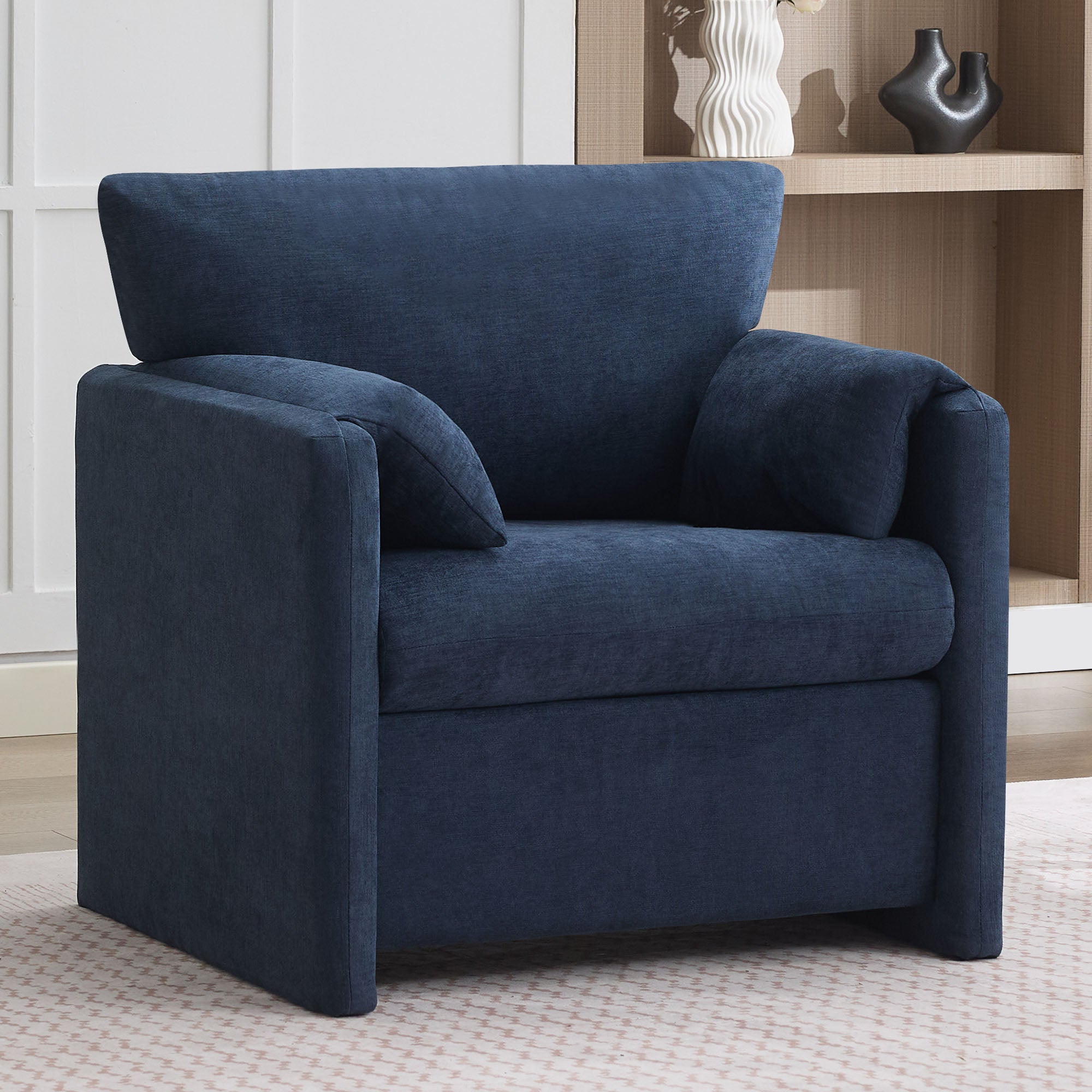 Oversized Accent Chair for Living Room，Blue