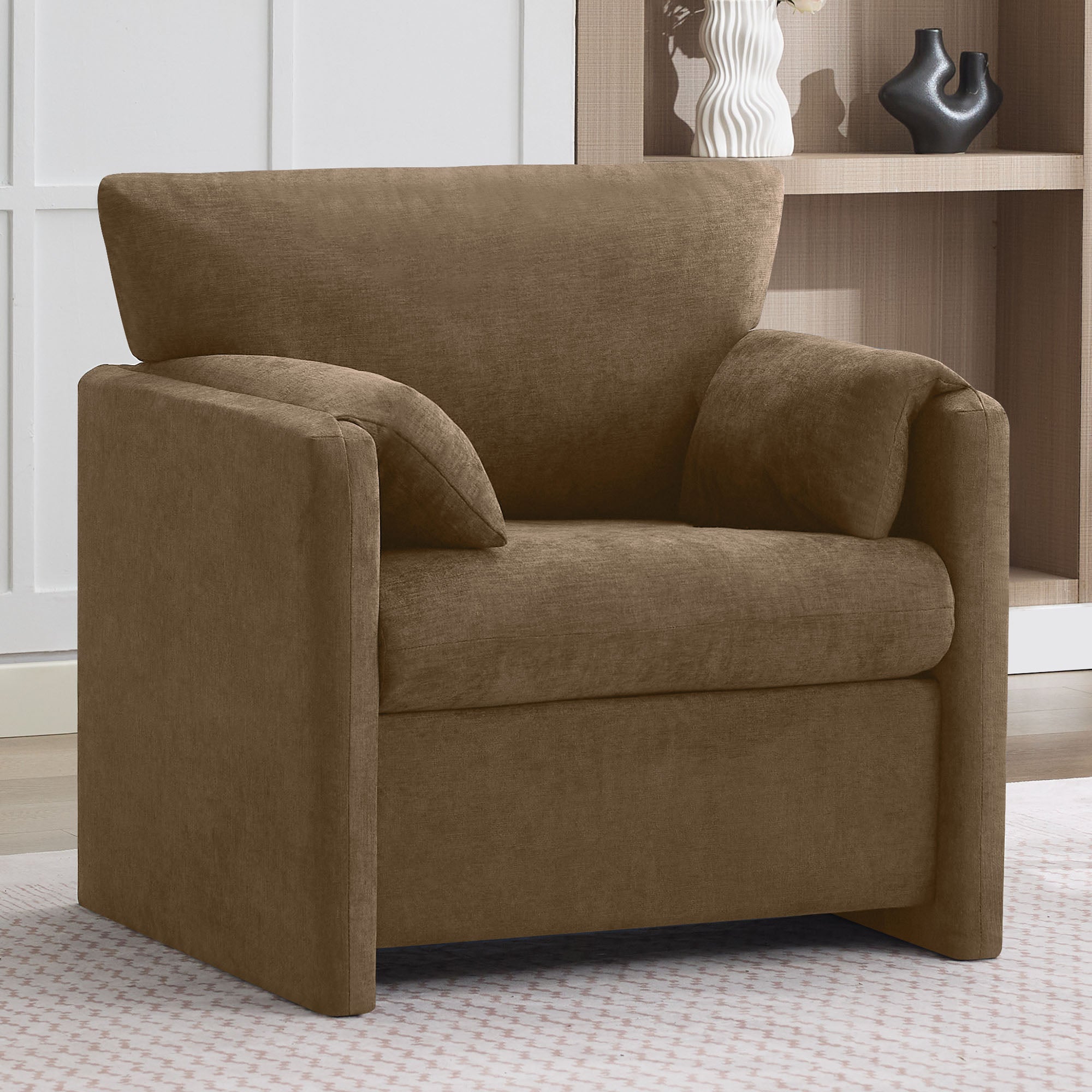 Oversized Accent Chair for Living Room，Brown