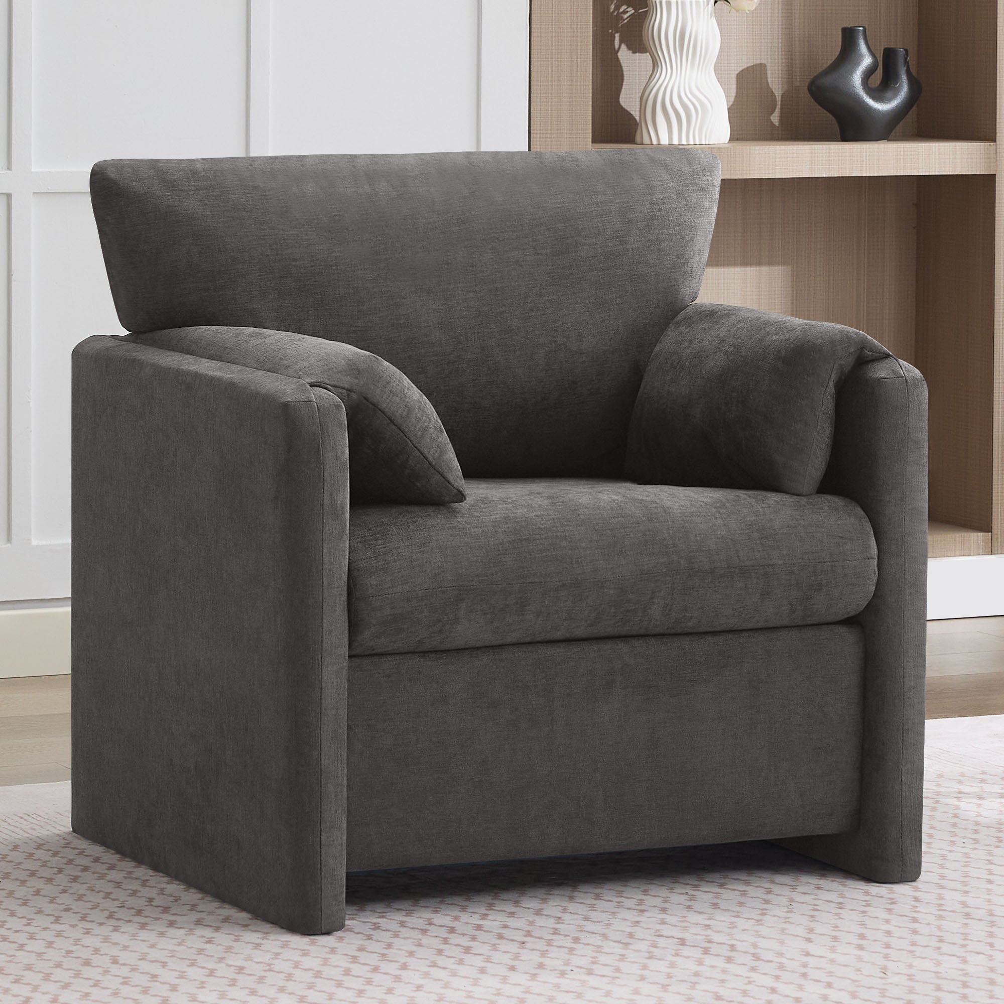 Oversized Accent Chair for Living Room，Dark Gray