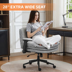 Criss Cross Chair with Flip-up Arms，Gray