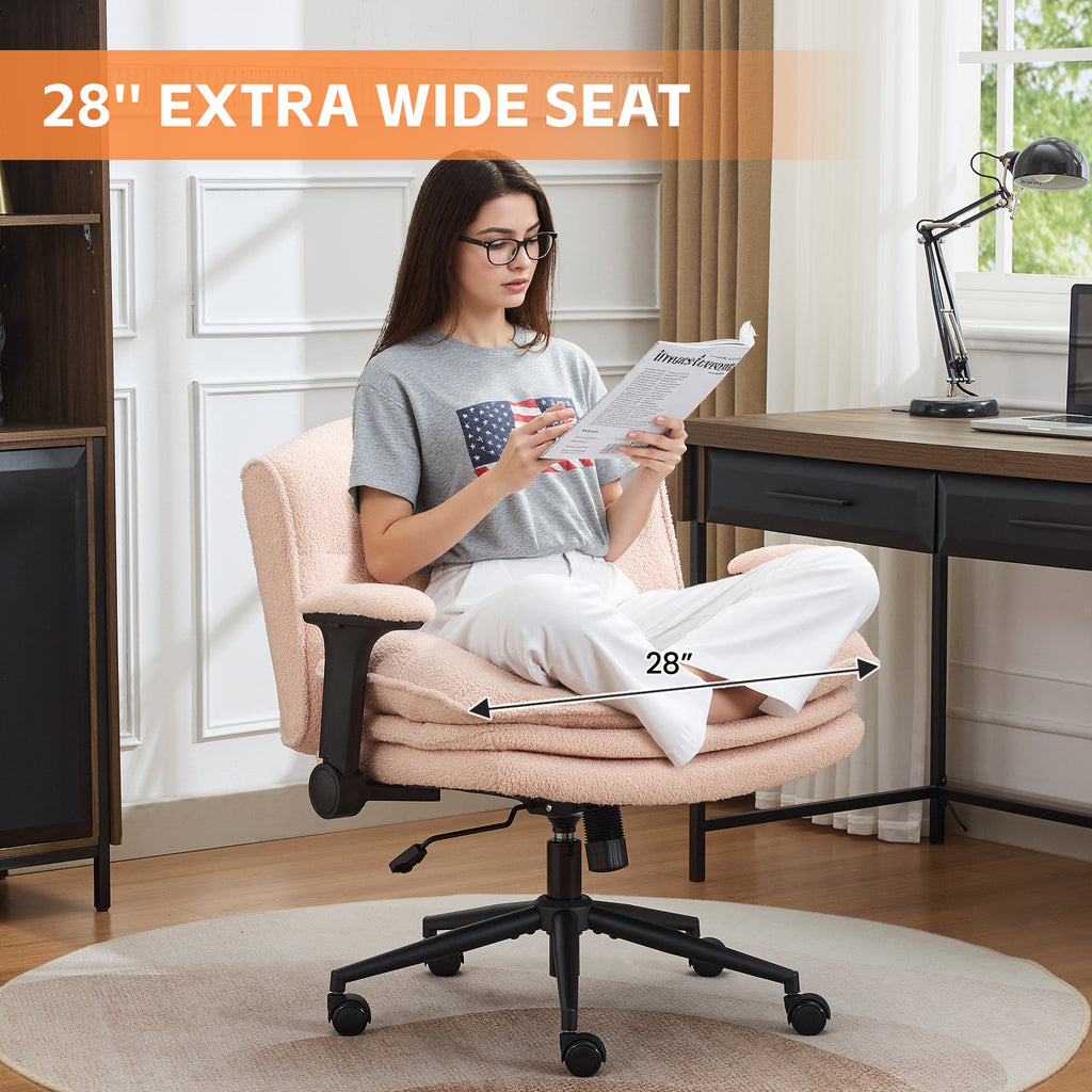 Criss Cross Chair with Flip-up Arms，Pink