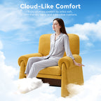 Oversized Accent Chair，Yellow