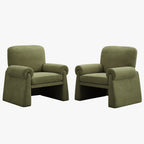 Oversized Accent Chair，Green
