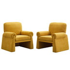 Oversized Accent Chair，Yellow