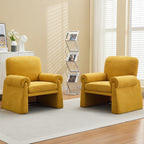 Oversized Accent Chair，Yellow