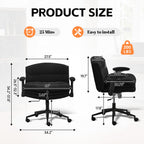 Criss Cross Chair with Flip-up Arms，Black