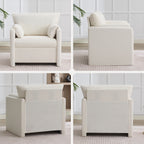 Oversized Accent Chair for Living Room，Beige