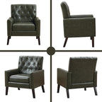Mid Century Modern Accent Chair, Green