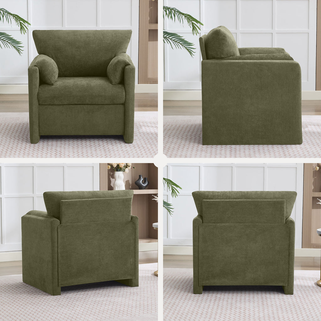 Oversized Accent Chair for Living Room，Green