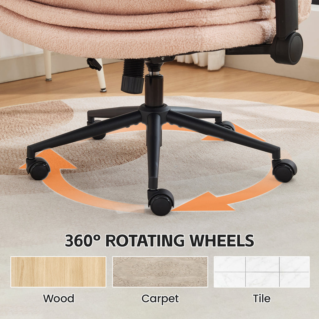 Criss Cross Chair with Flip-up Arms，Pink
