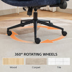 Criss Cross Chair with Flip-up Arms，Blue