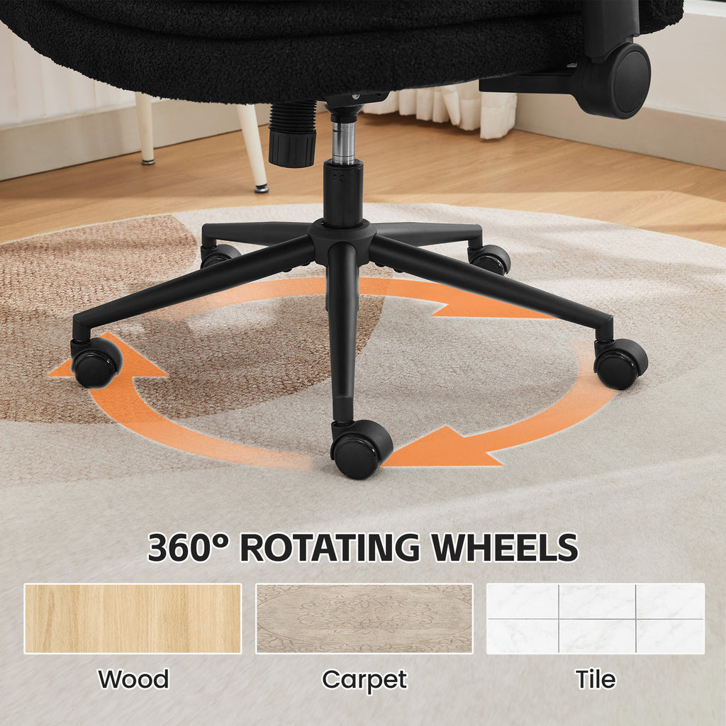 Criss Cross Chair with Flip-up Arms，Black