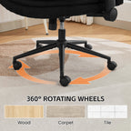 Criss Cross Chair with Flip-up Arms，Black